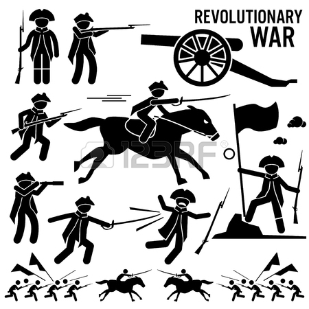 450x450 Revolutionary War Soldier Horse Gun Sword Fight Independence