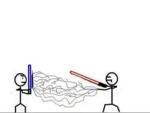 480x360 Stick Figure Lightsaber Battle