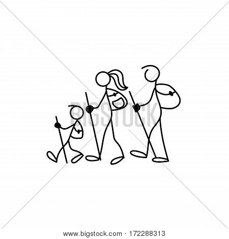 450x470 Stick Figure Family Images, Illustrations, Vectors