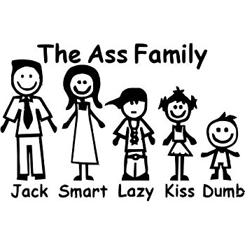 350x350 Ass Stick Figure Family 11 12 X 5 Funny Die Cut
