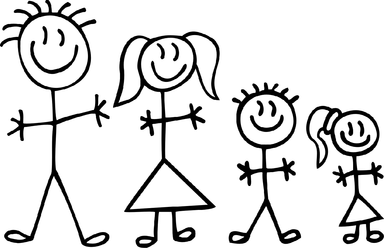 1280x827 Family Stick Figure Clipart Free