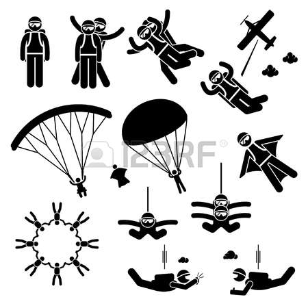 450x450 Parachute Clipart Stick Figure