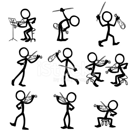 440x440 Stick Figure Kids Stock Photos