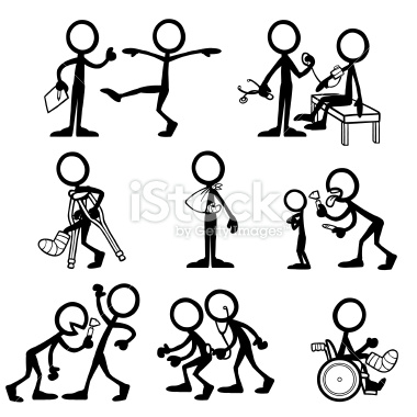 380x380 Stickfigures Undergoing A Medical Checkup And Different Procedures