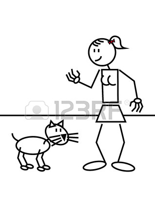 318x450 Stick Figure Of A Girl With A Surf Table In The Beach. Sports