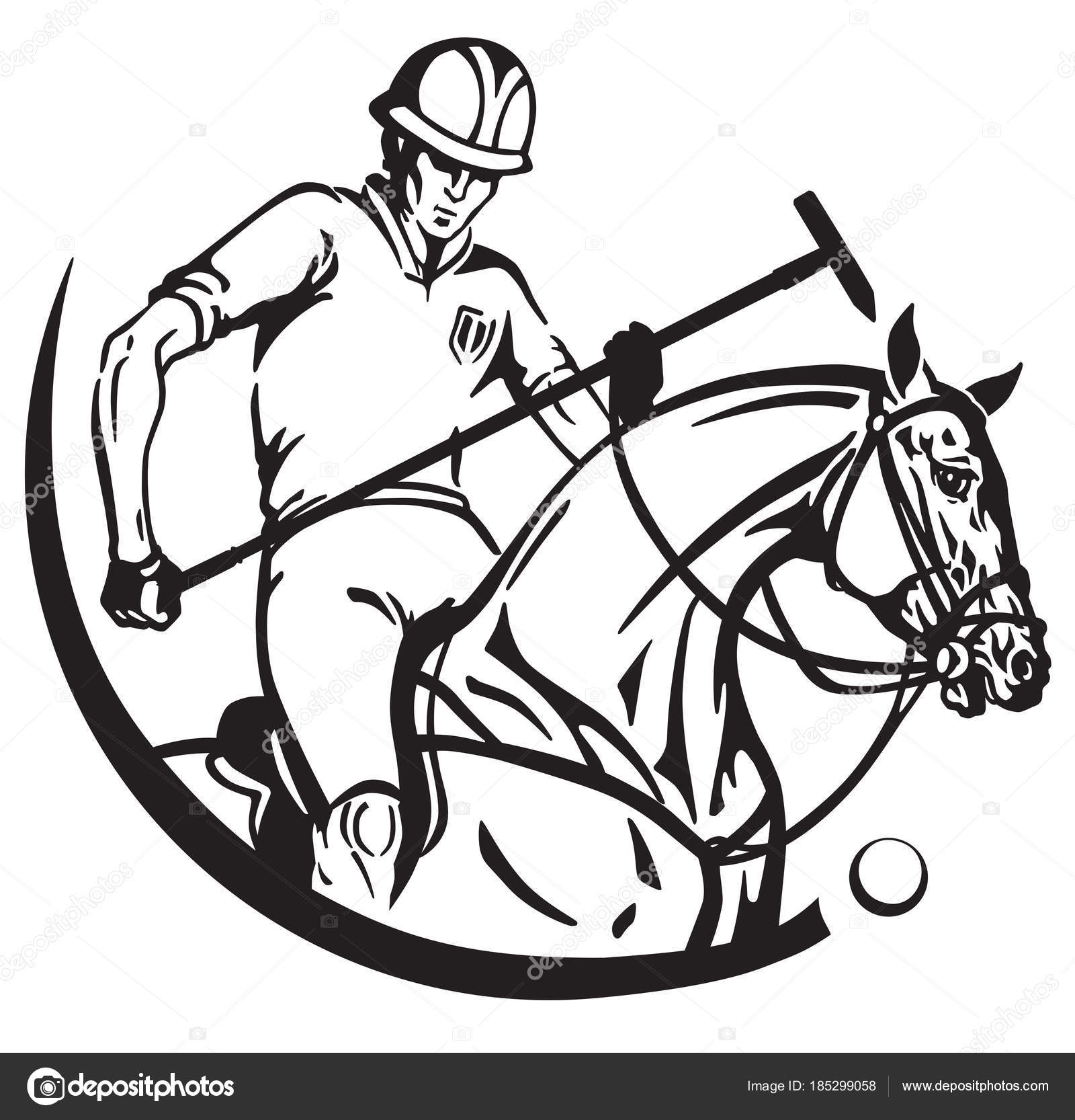 1600x1666 Equestrian Polo Player Pony Horse Sportsman Sitting Horseback