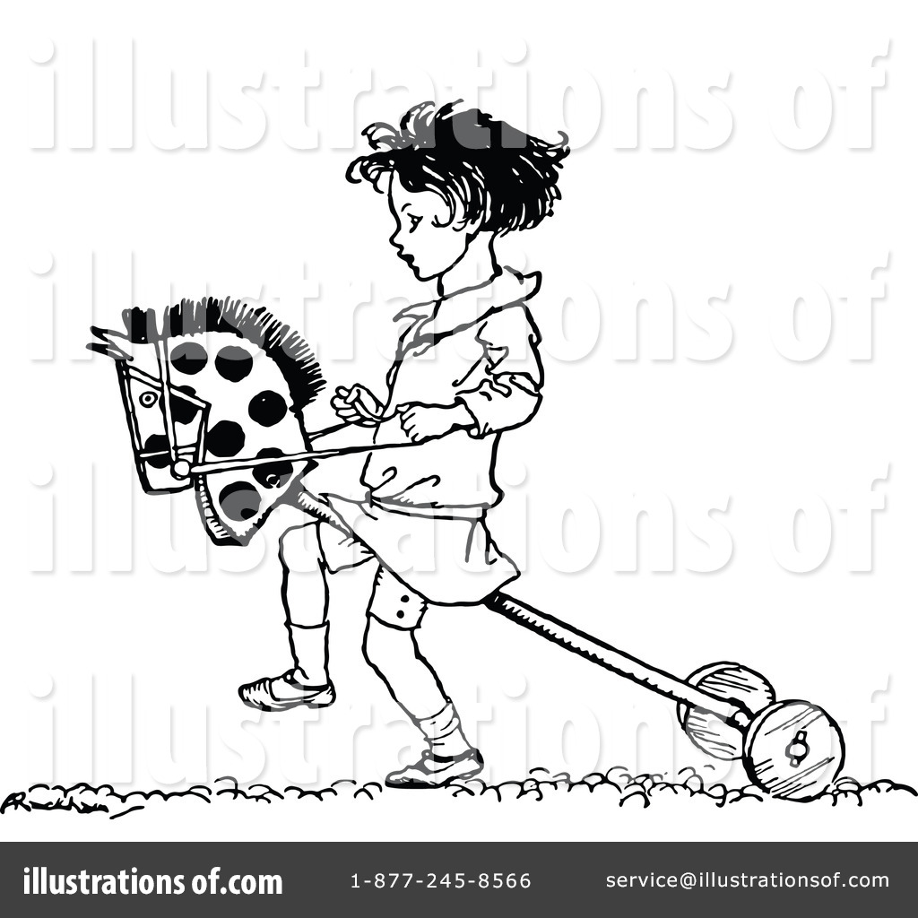 1024x1024 Stick Horse Clipart