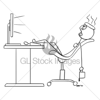 325x325 Vector Stick Man Cartoon Of Happy Man Celebrating A Succe Gl