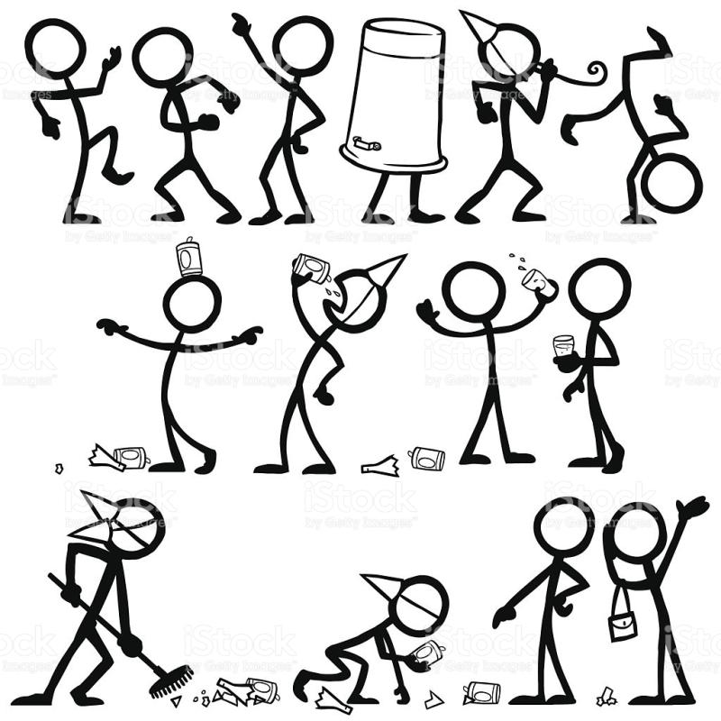 800x800 Drunk Stick Figure Clip Art