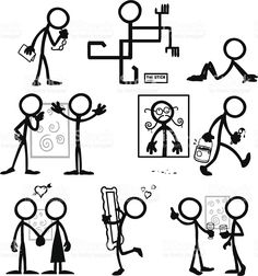 236x252 Stick Figures Stick Figures, Doodles And Drawings