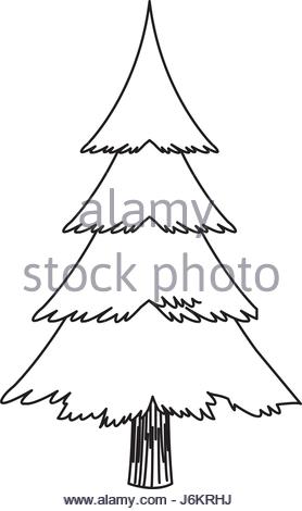 278x470 Christmas Tree Sketch Symbol Vector Xmas Winter Stock Vector Art
