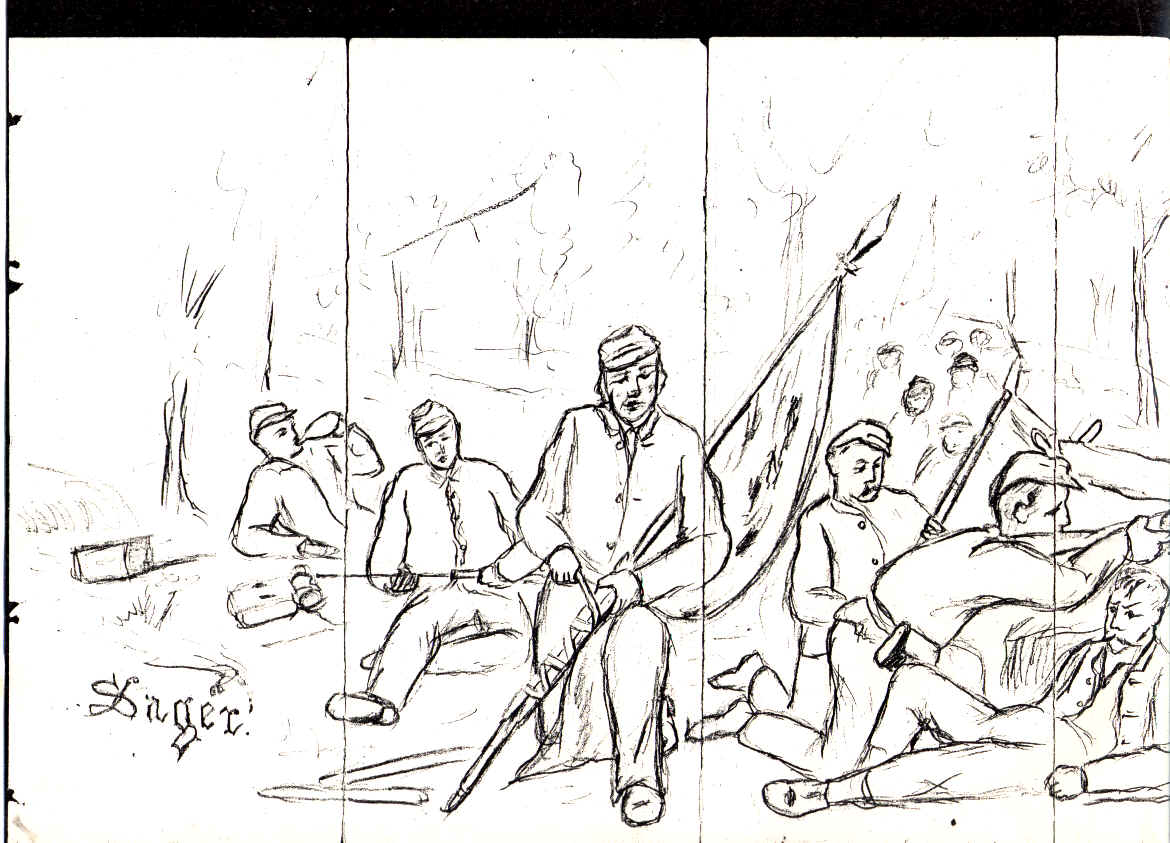 1170x843 Civil War Drawings Of George Josiah Sager