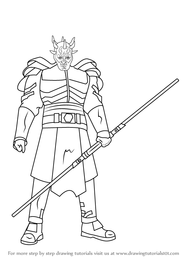 597x844 Learn How To Draw Savage Opress From Star Wars (Star Wars) Step By