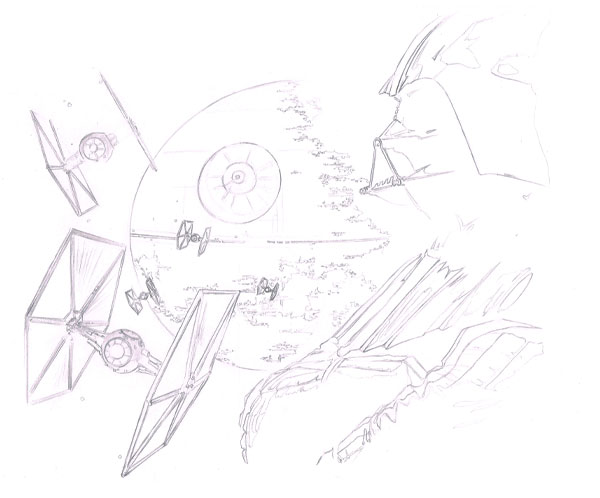 600x498 Create Your Own Star Wars Fan Art With Pencils