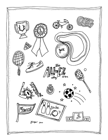 350x453 Printable Sport Stickers