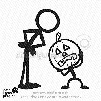 350x350 Stick Figure Halloween Pumpkin Head Stick Figure People