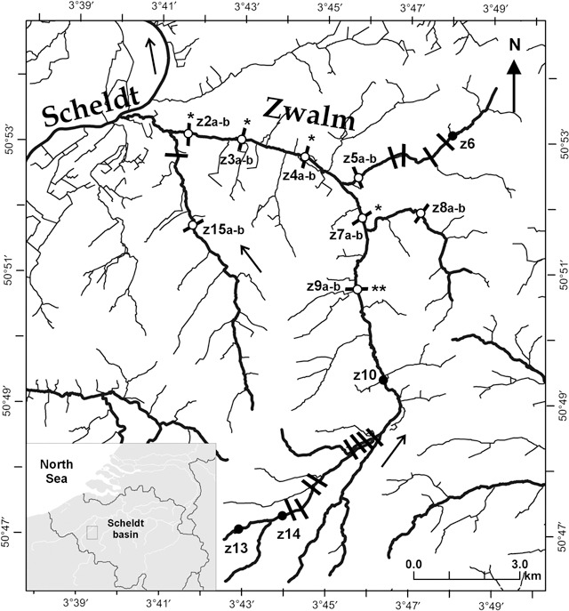 640x687 Locations Of 20 Three Spined Stickleback Gasterosteus Aculeatus