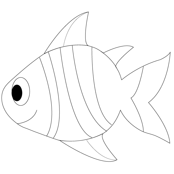 600x600 Drawing Of Fish