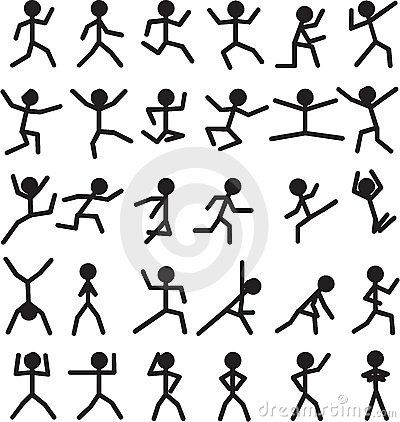 400x422 Royalty Free Vector Clip Art Illustration Of A Stick Man