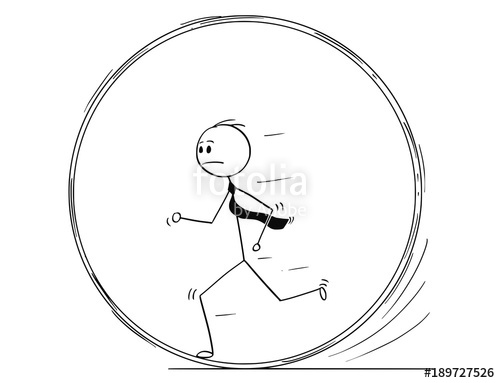 500x383 Cartoon Stick Man Drawing Conceptual Illustration Of Businessman