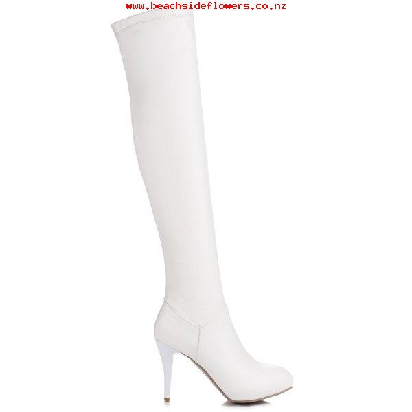 600x600 Women's Pu Stiletto Heel Pu Leather Thigh Boots