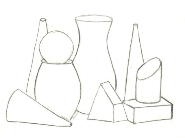 640x480 Still Life Line Drawing