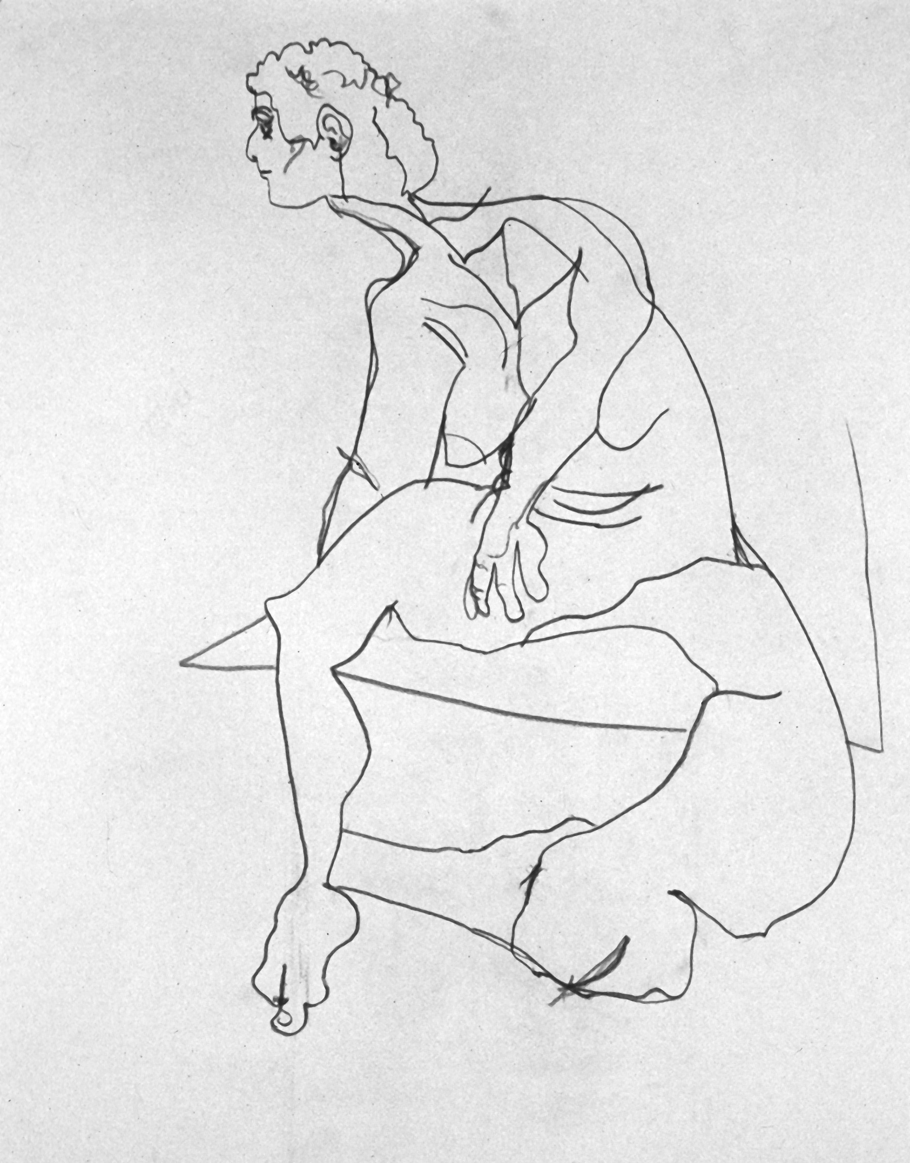 1800x2300 Blind Contour Figure