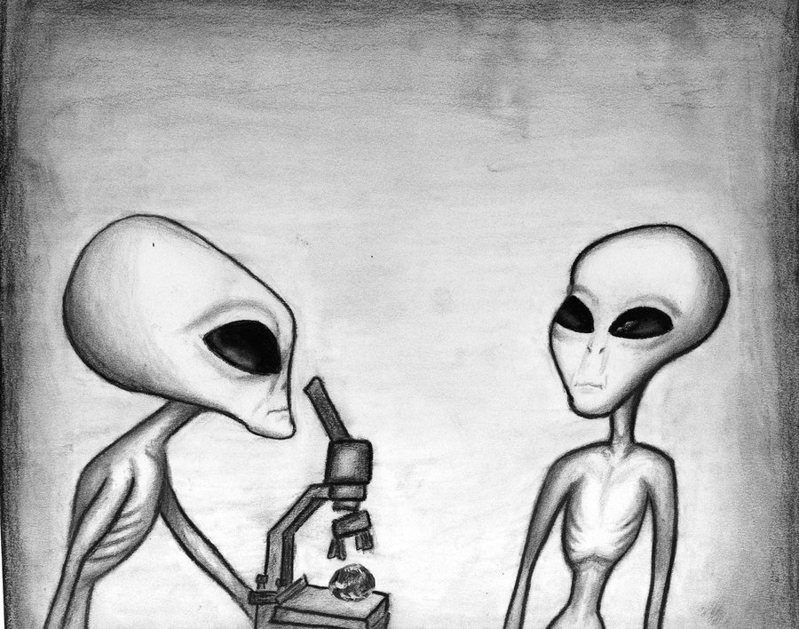 900x708 Aliens Watching Earth. By Nirvanax27