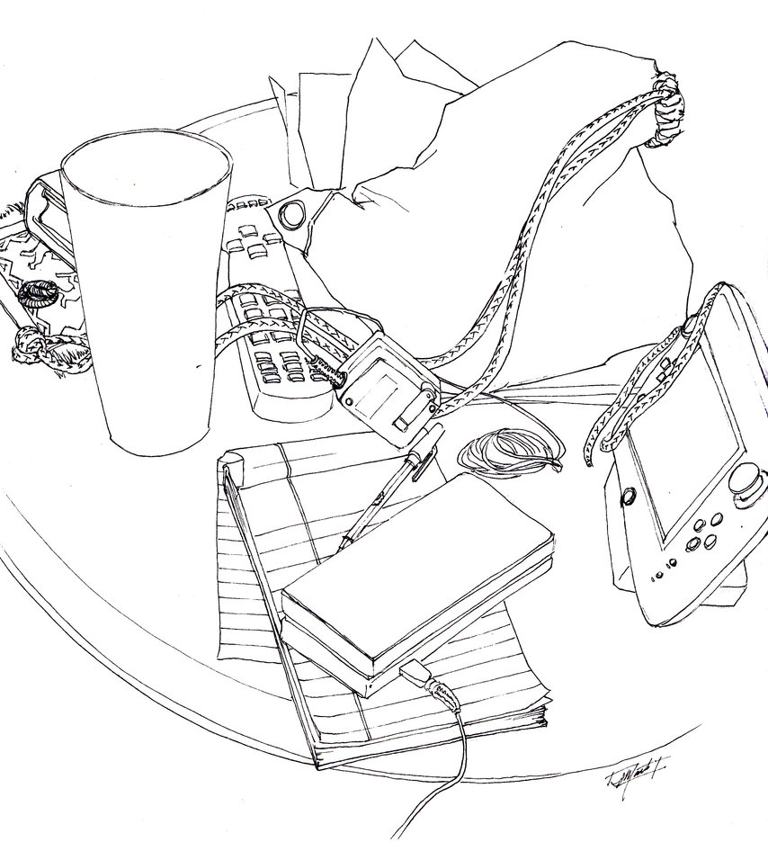 854x936 Quick Still Life Sketch By Indigowarrior