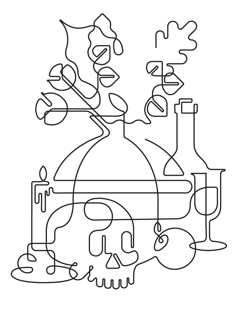 800x1051 Stil Life In A Single Line