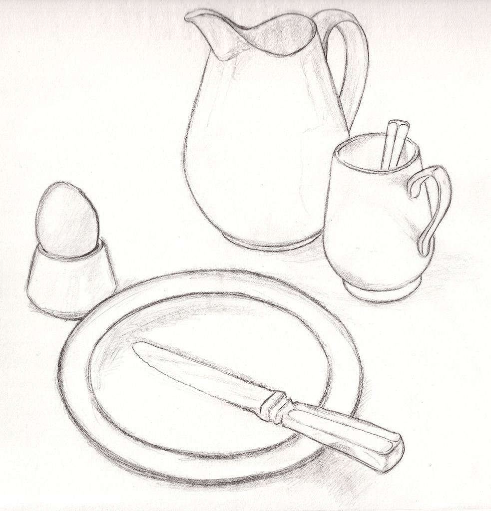 Still Life Pencil Drawing at GetDrawings | Free download