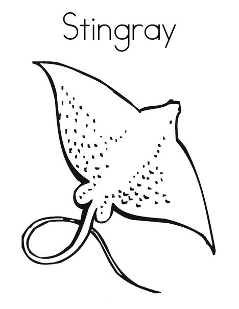 468x605 Top 10 Free Printable Stingray Coloring Pages Online Craft