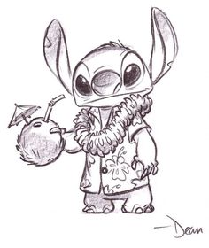 236x280 Cute Sketches Of Stitch As Elvis
