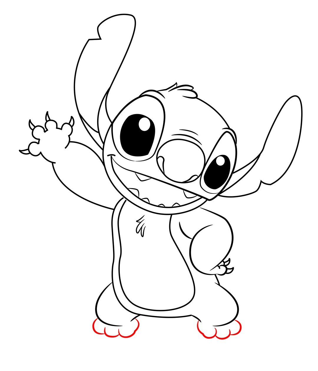 1080x1262 Stitch Cartoon Drawing Gallery Stitch Sketch Stepstep,