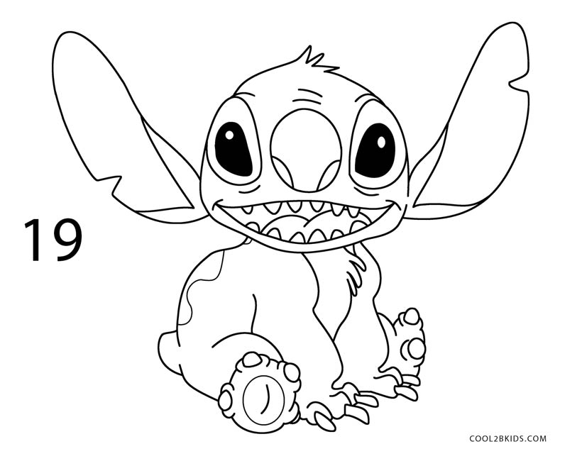 820x650 How To Draw Stitch (Step By Step Pictures) Cool2bkids