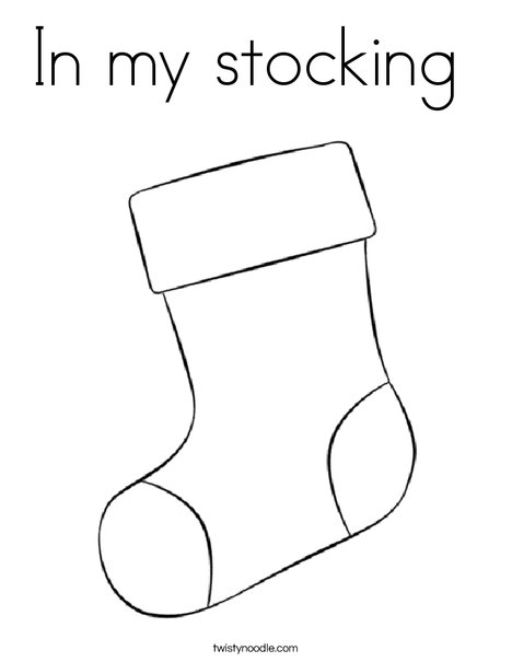 468x605 In My Stocking Coloring Page