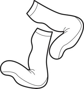 294x310 Free Printable Christmas Stockings Coloring Page For Kids
