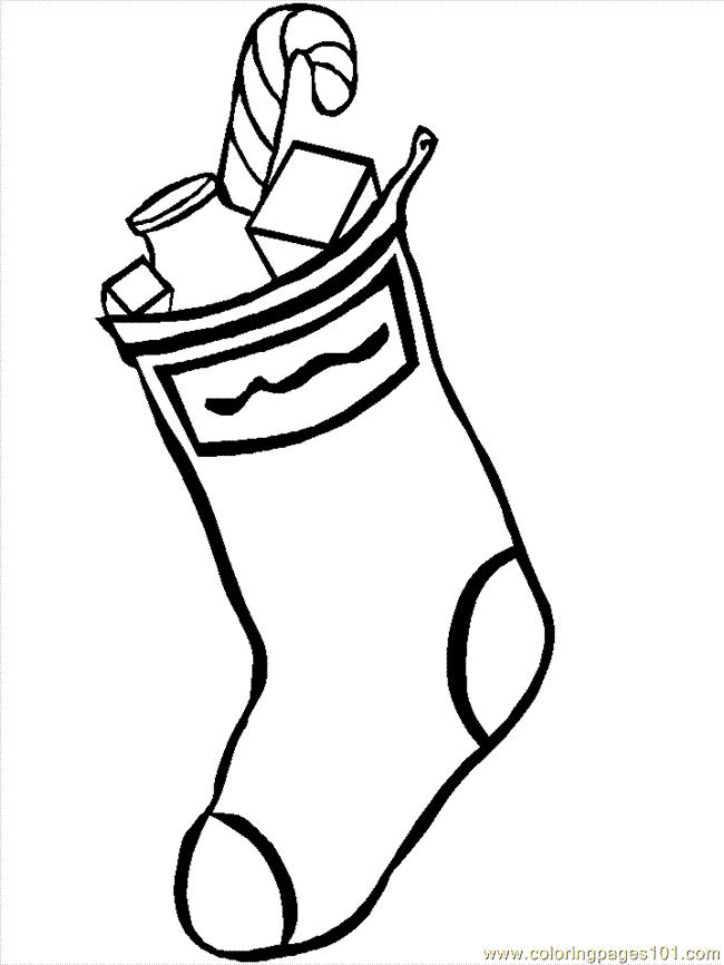 650x866 Christmas Stockings (5) Coloring Page