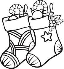 216x233 Christmas Stockings Coloring Page For Kids Archives