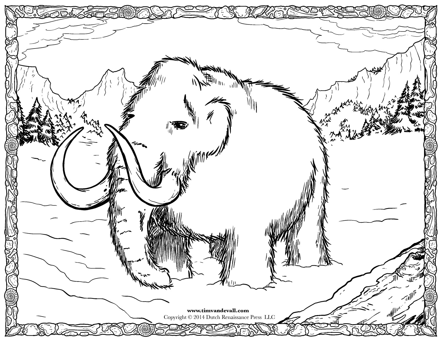 1500x1159 Woolly Mammoth Coloring Pages School Ideas Social