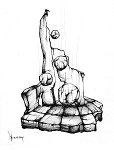 228x300 Stone Wall Drawings