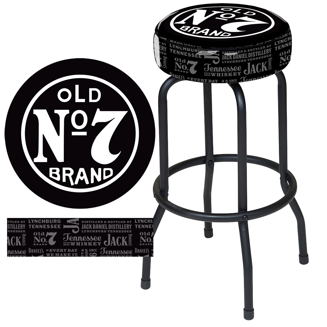1100x1100 Jd 32101 Jack Daniel's Old No. 7 Bar Stool Bar Amp Rec Northwoods