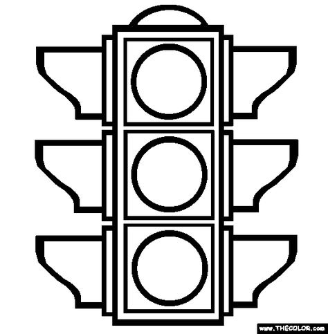 474x483 Preschool Blank Wheel Traffic Light Coloring Page Free
