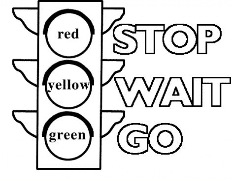 773x600 Printable Traffic Light Coloring Pages Free Free Coloring Book