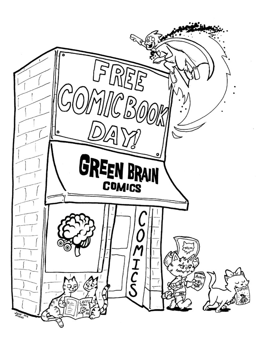 900x1164 Storefront Coloring Page By Plummypress