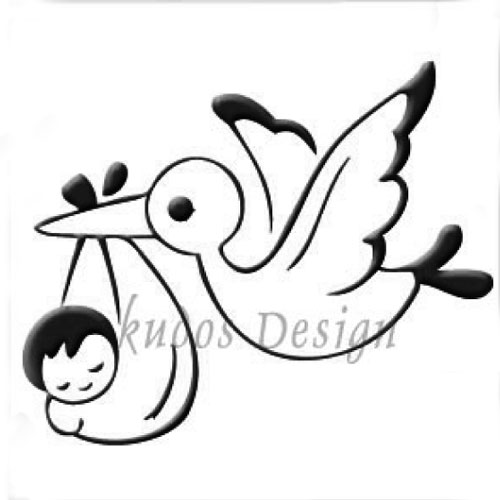 500x500 Stork Amp Baby Acrylic Soap Stamp