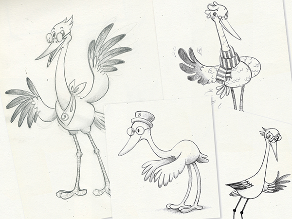 600x450 Stork Character Design And Illustration On Behance