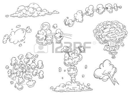 450x329 Drawn Clouds Thunder