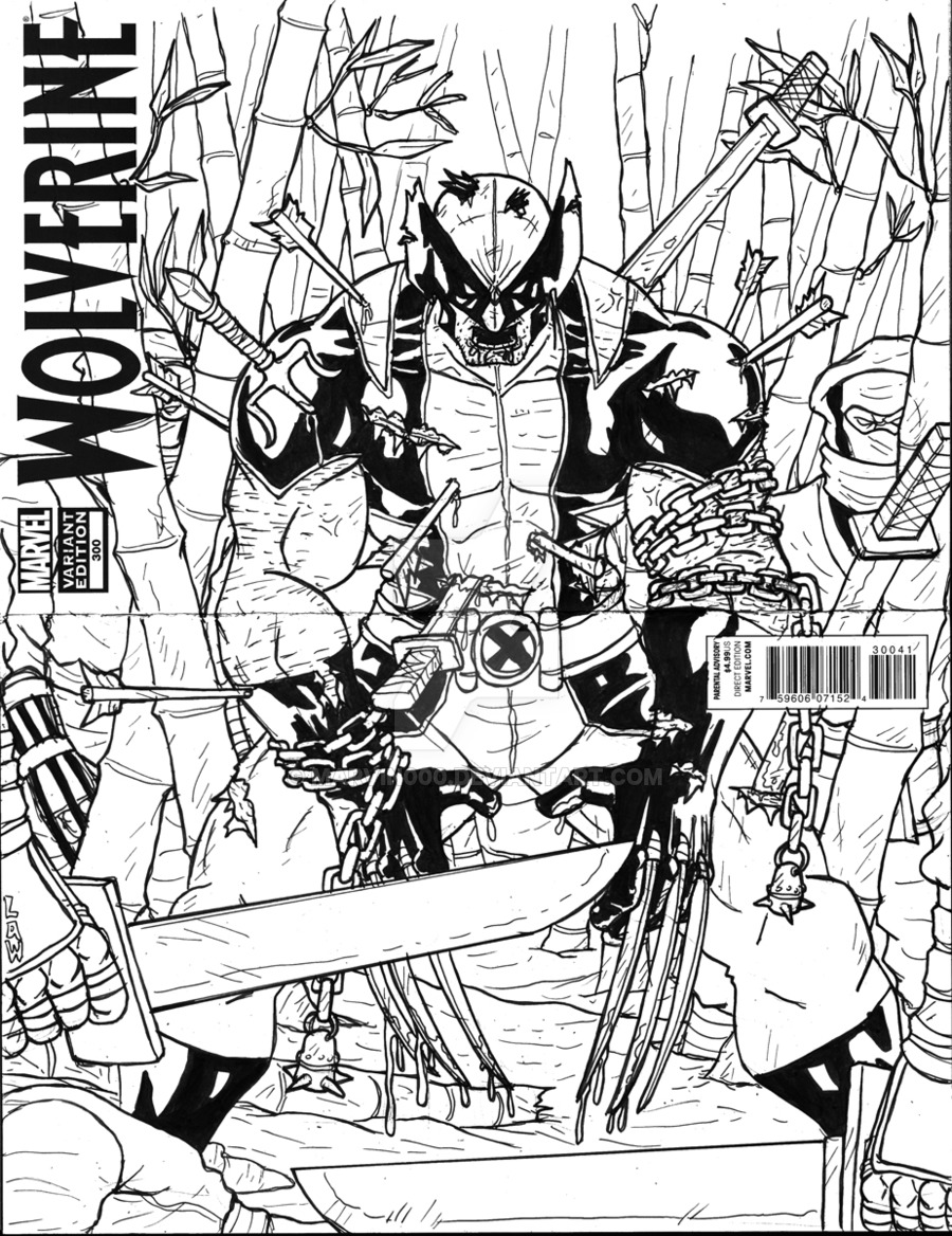 900x1168 Wolverine The Calm Before The Storm Sketch Cover By Marvin000