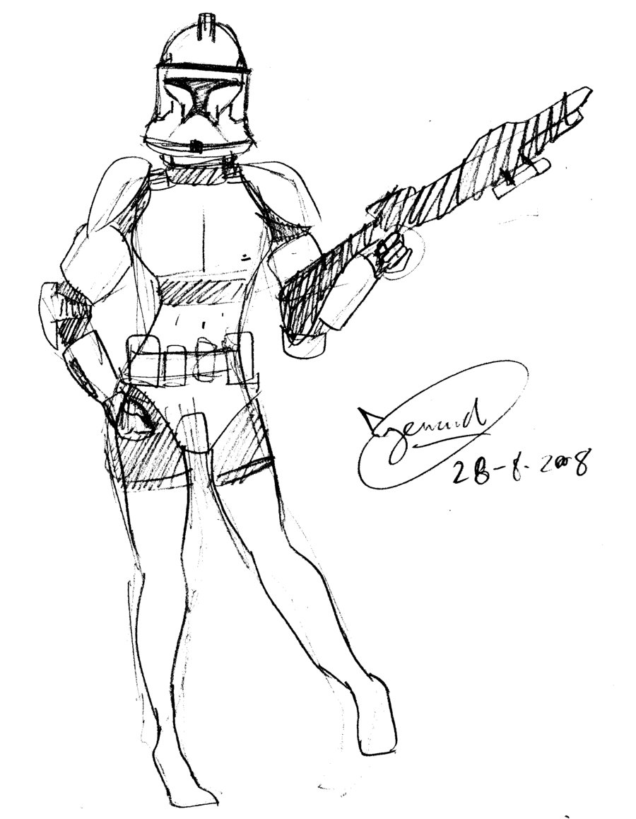 900x1158 Female Stormtrooper By Kerarta